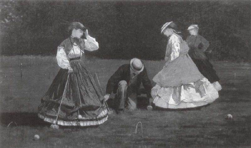 Winslow Homer Das Krocketspiel